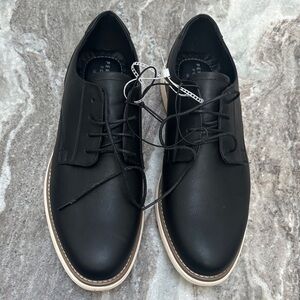 NEW Perry Ellis Ultra Foam Men's Black Derby Shoes Sz 12